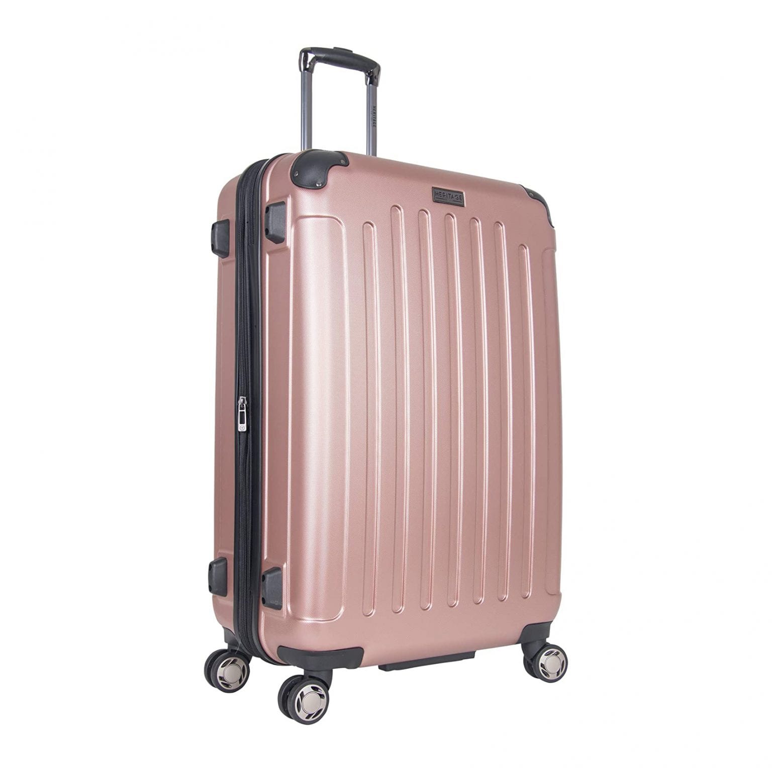 rose gold travel luggage
